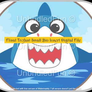 Hungry Shark - FLISAT Table Small Trofast Bin Insert DIGITAL FILE