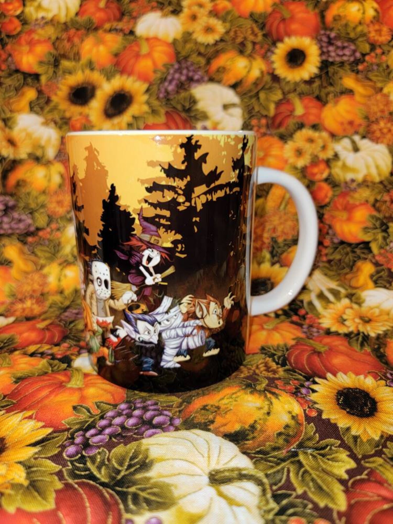 Halloween Coffee Mug halloween mugs spooky mugs harvest Etsy
