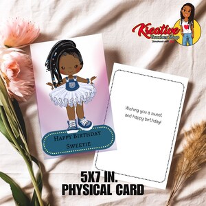 Biglietto di compleanno per ragazze, biglietti di compleanno per ragazze afroamericane, biglietto di compleanno unico per ragazze, biglietto di compleanno per ragazze afroamericane-2