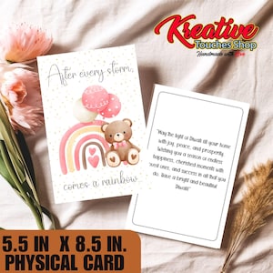 Tarjeta para mamá primeriza, tarjeta para el primer embarazo, tarjeta "Un montón de alegría", felicitaciones por ser mamá primeriza, tarjeta para el primer hijo, mamá niña, un montón de alegría, bebé arcoíris
