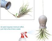 Dark Ocean Colored Octopus Creative Air Plant Upside Down Floating Celling Hanger Pot - Great Lover Friends Family Type Gifts