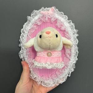 Beanie Baby Lamb Plush Taxidermy