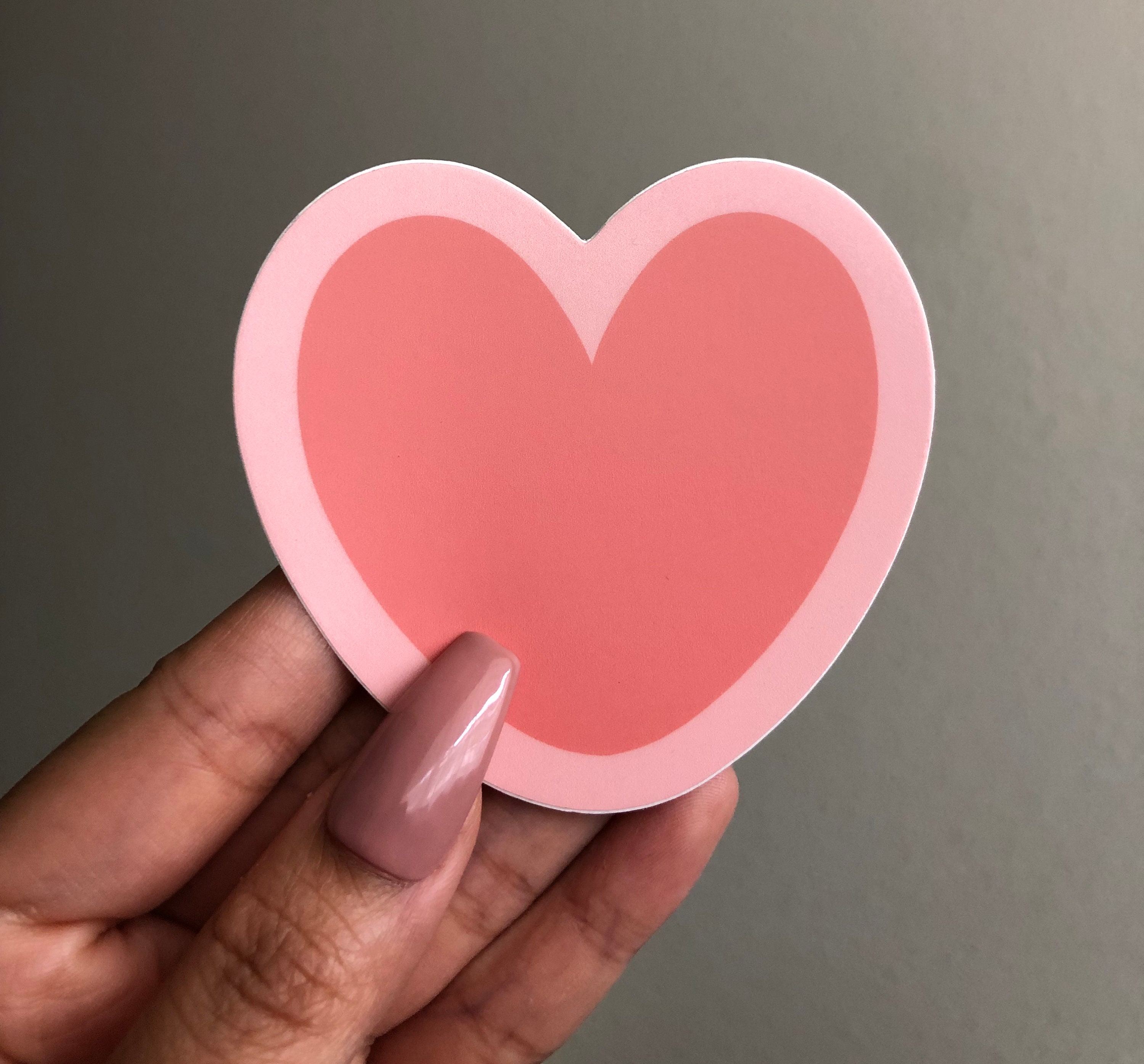 Pink Heart Sticker for Sale by ind3finite