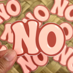 No Pink Sticker, 3x2&quot;