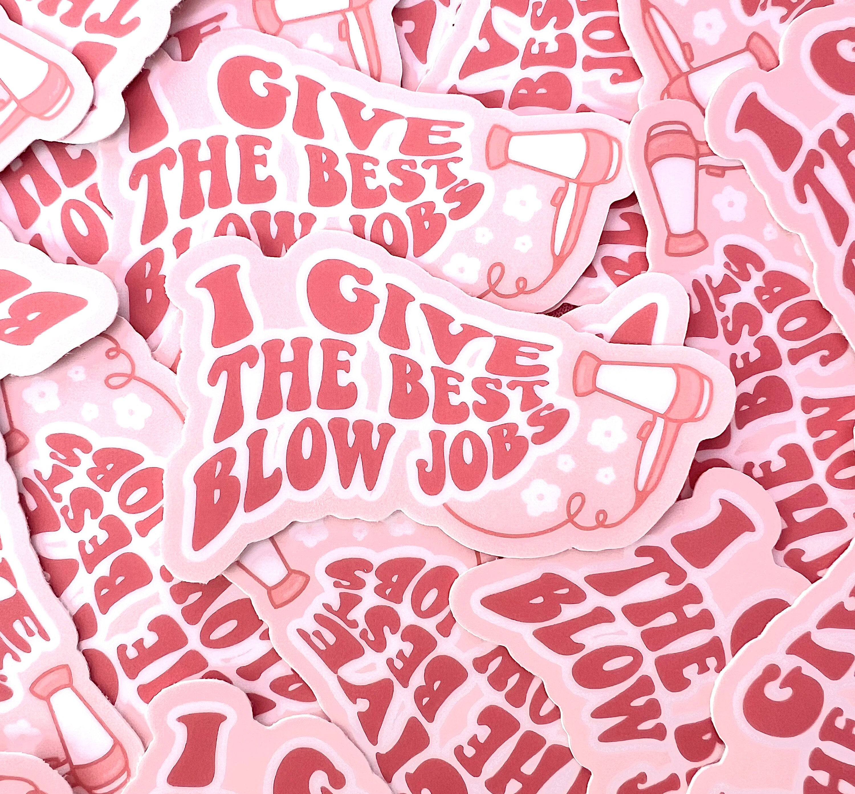 thumbnail image 2 of "BLOW ME" Blow Dryer Vinyl Decal Sticker – Fun Hair Salon Decor For Car, Wall, Laptop 2 of 4