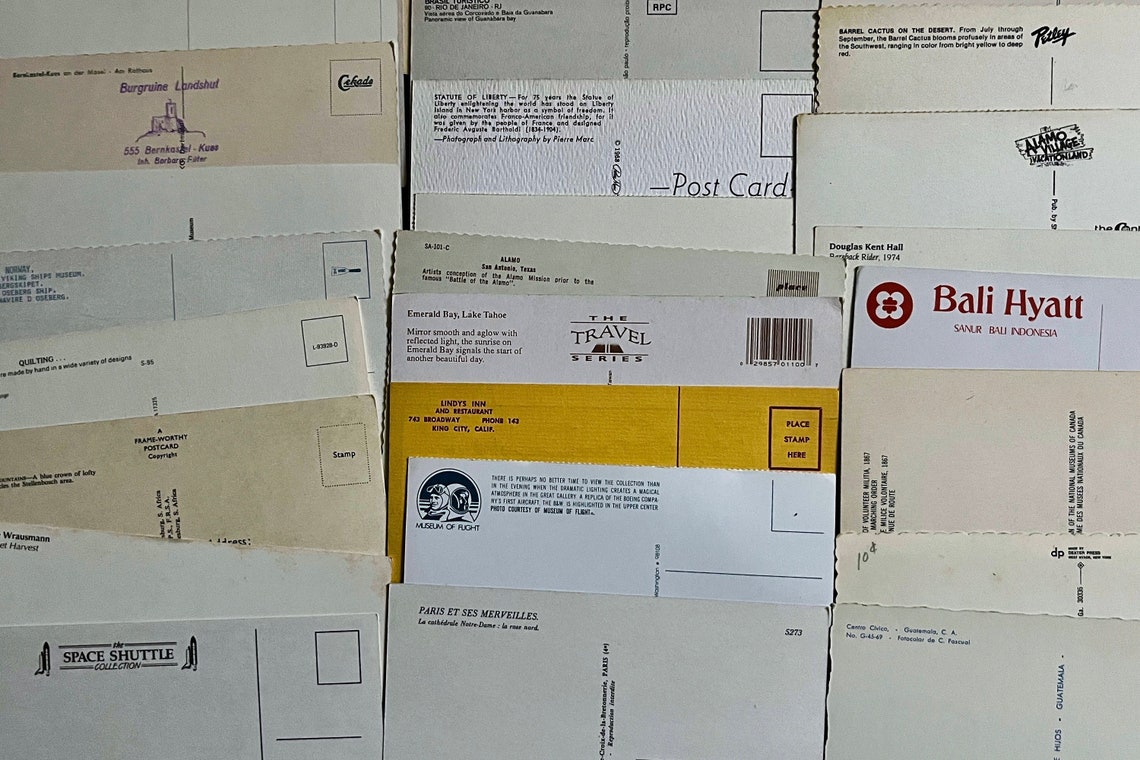 30 Vintage Unused Postcards. All Unstamped and Perfect for Etsy