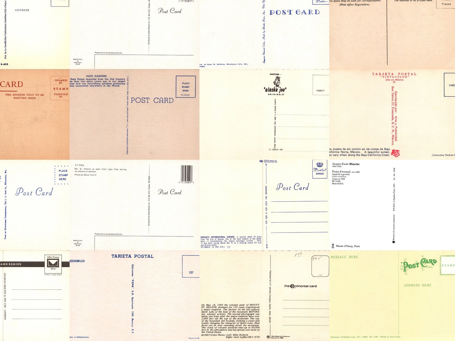 30 Vintage Unused Postcards. All Unstamped and Perfect for Etsy