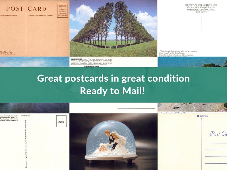 30 Vintage Unused Postcards. All Unstamped and Perfect for Etsy