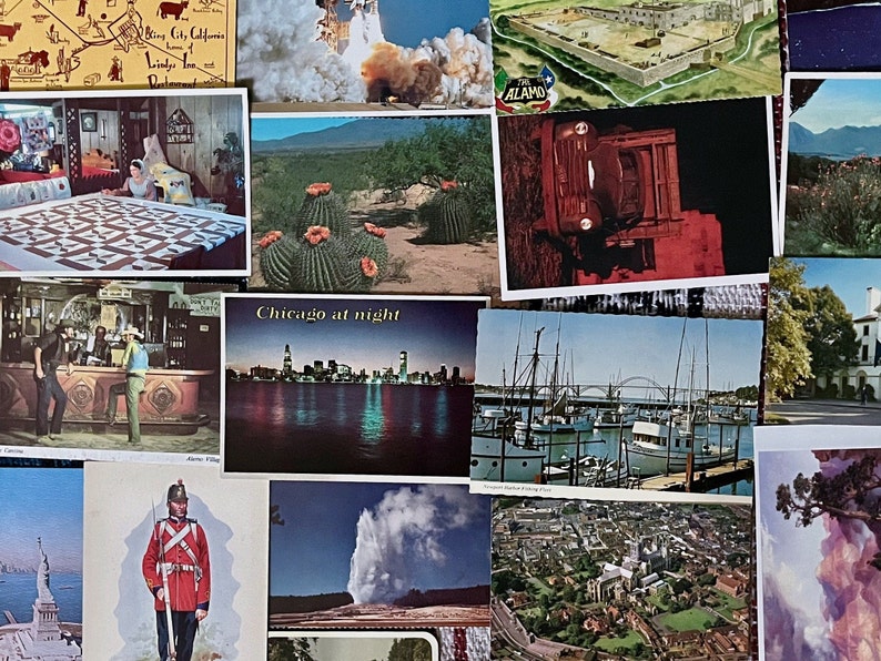 30 Vintage Unused Postcards. All Unstamped and Perfect for Etsy
