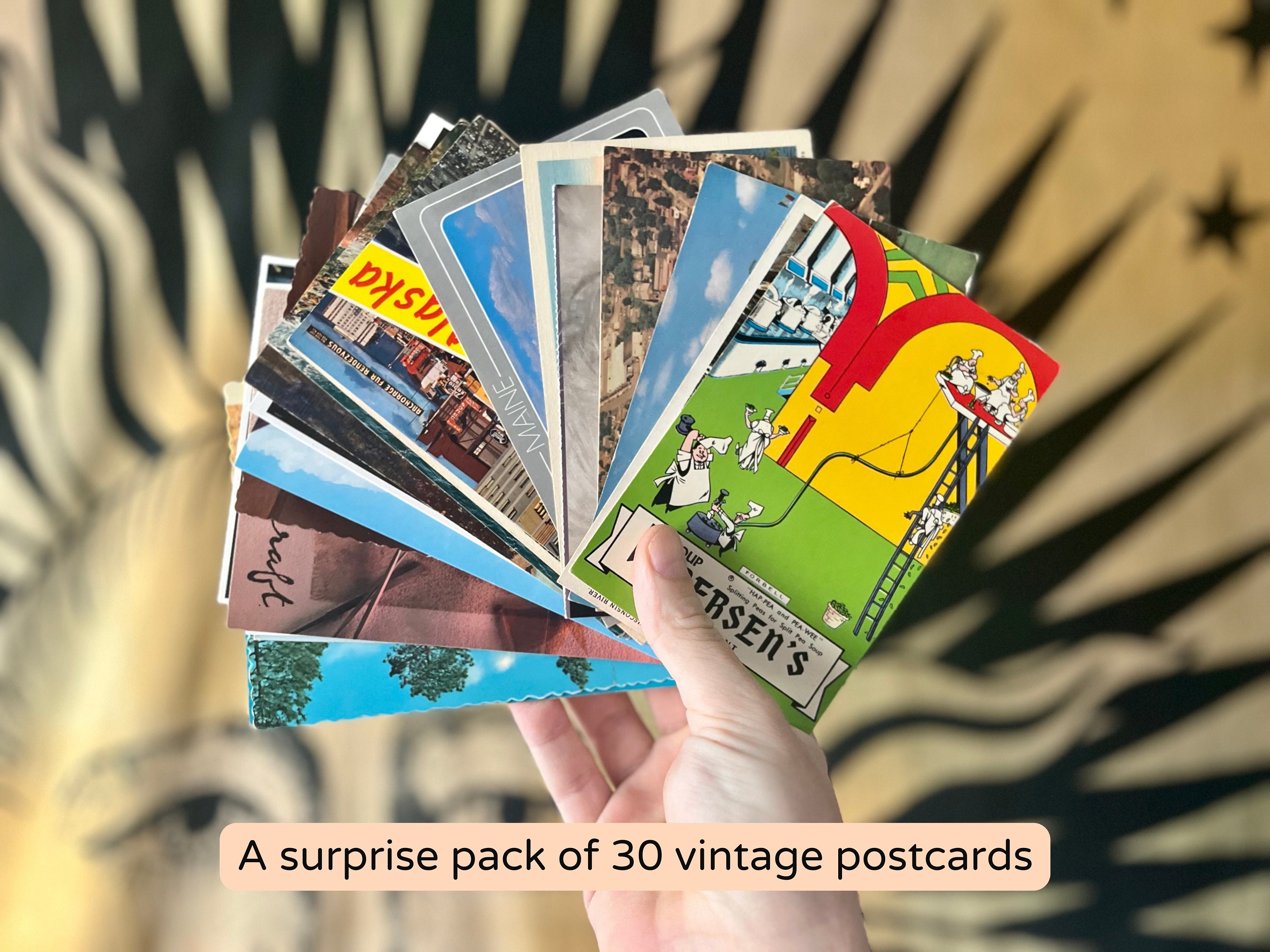30 Vintage Unused Postcards. All Unstamped and Perfect for Etsy