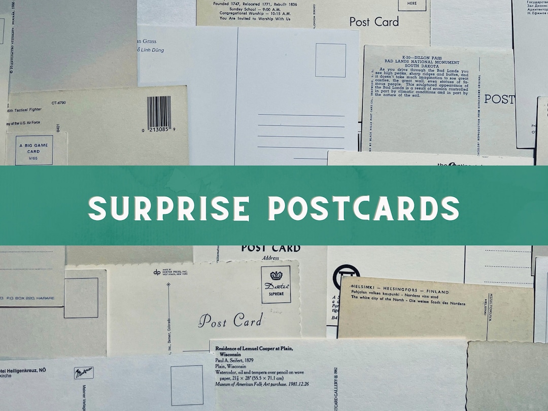 30 Vintage Unused Postcards. All Unstamped and Perfect for Etsy