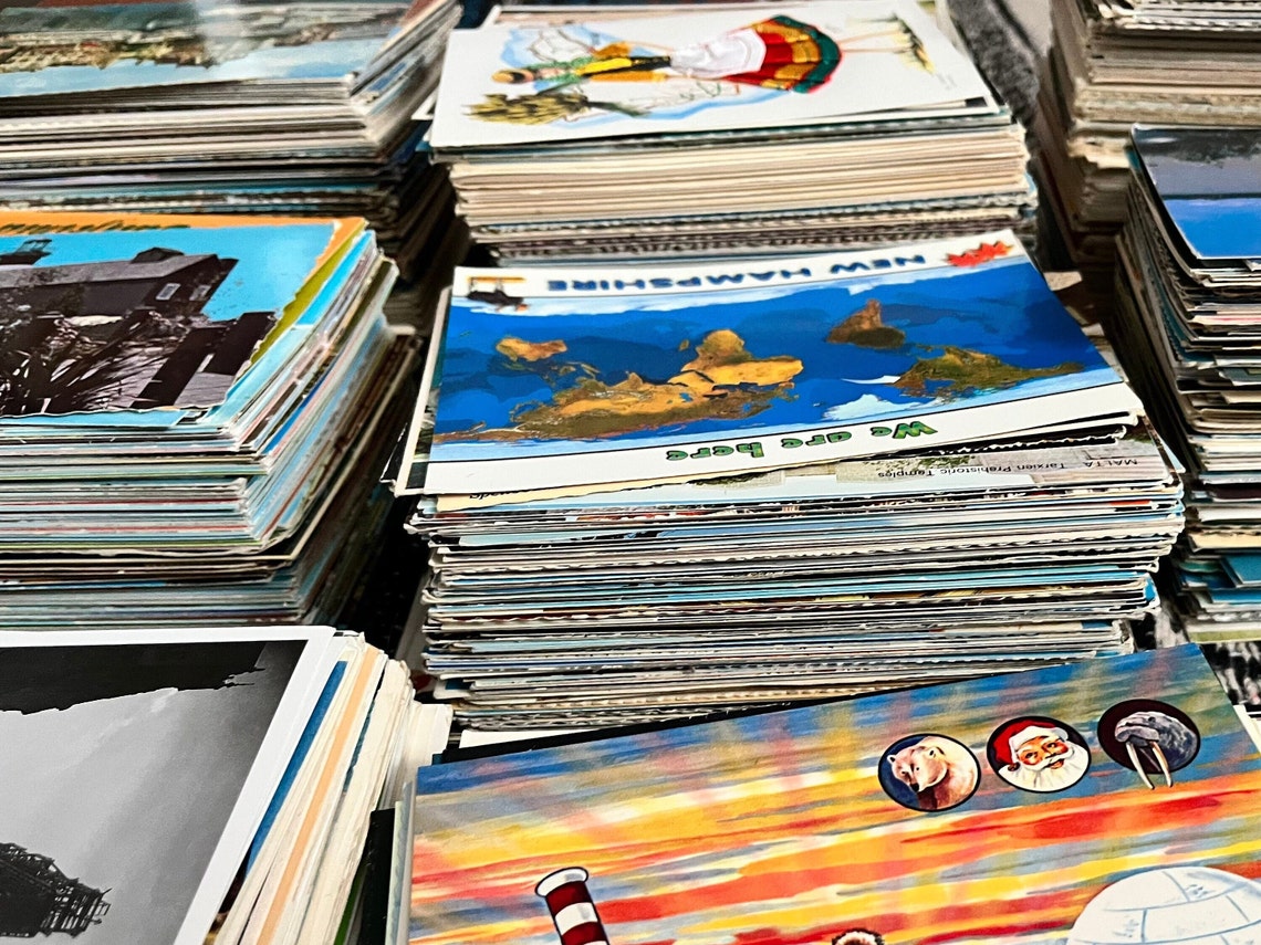 30 Vintage Unused Postcards. All Unstamped and Perfect for Etsy