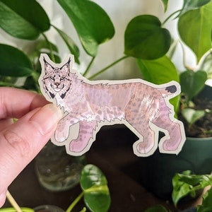 Handmade Canadian Lynx Sticker | Vinyl Weatherproof Sticker
