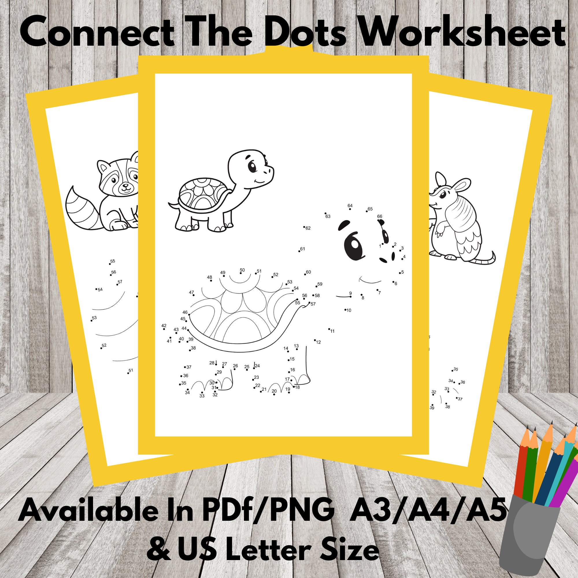 Connect the Dots Worksheet|kids Dot to Dot Coloring Pages|drawing ...