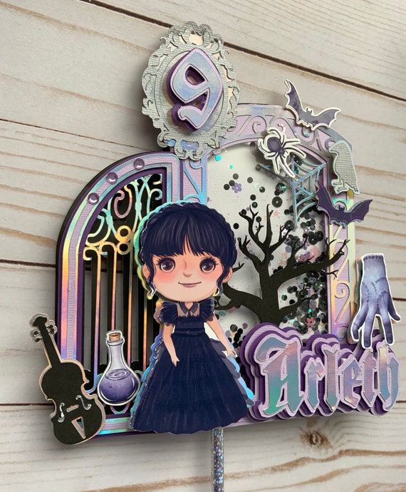 Wednesday Addams cake topper / Wednesday cake topper -  Portugal