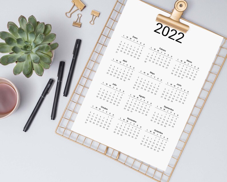 printable 2022 2023 spanish yearly calendar calendario