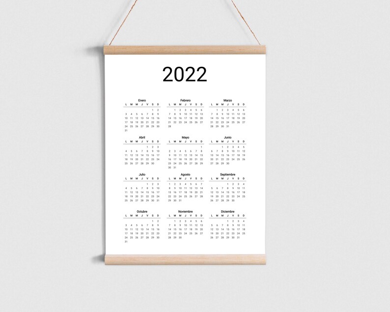 printable 2022 2023 spanish yearly calendar calendario