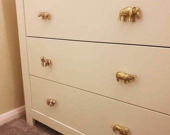 Set of 6 Safari Animal drawer handles