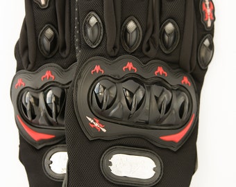 Nuzari Full Finger Motorcycle Gloves, Breathable Tactical ATV Riding