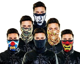 Seamless Outdoor Face/Ski Mask Bandanna: Breathable, Dust Proof, Skiing, Snowboarding, Motorcycle, Bicycle, Running, Camping, Hiking