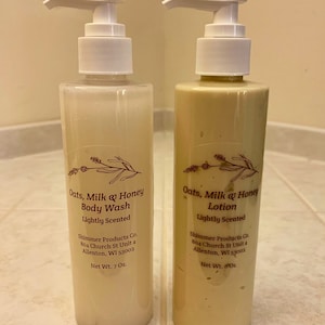 Oats, Milk & Honey Bath Set - Body Wash, Creamy Lotion