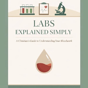 Labs Explained Simply PDF | Blood Work Guide | Understand Lab Results | CBC CMP A1C Thyroid Vitamin D | Health Tracker Workbook