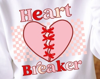 Heart Breaker Sweatshirt, Valentines Day Sweatshirt, Valentines Sweatshirt, Valentines Day Shirt for Women, Retro Valentines Shirt