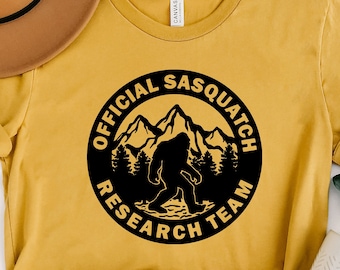 Official Sasquatch Research Team Shirt: Funny Bigfoot Hunter Tee