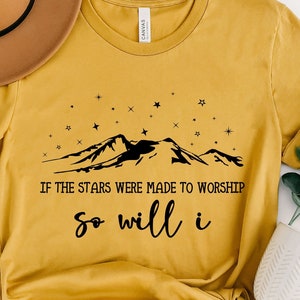 If The Stars Were Made To Worship So I Will Shirt, Christian Shirt,Bible Verse Shirt, Religious Shirt, Faith Shirt, Christian Women gift