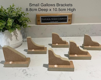 Small MDF Shelf Panelling Brackets Shaker Traditional Modern  / H 10.5cm x D 8.8cm 6 Styles to choose from