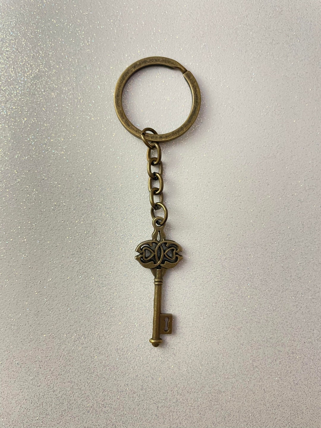 Skeleton Key Keychain Steampunk Keychain Antique Key Etsy
