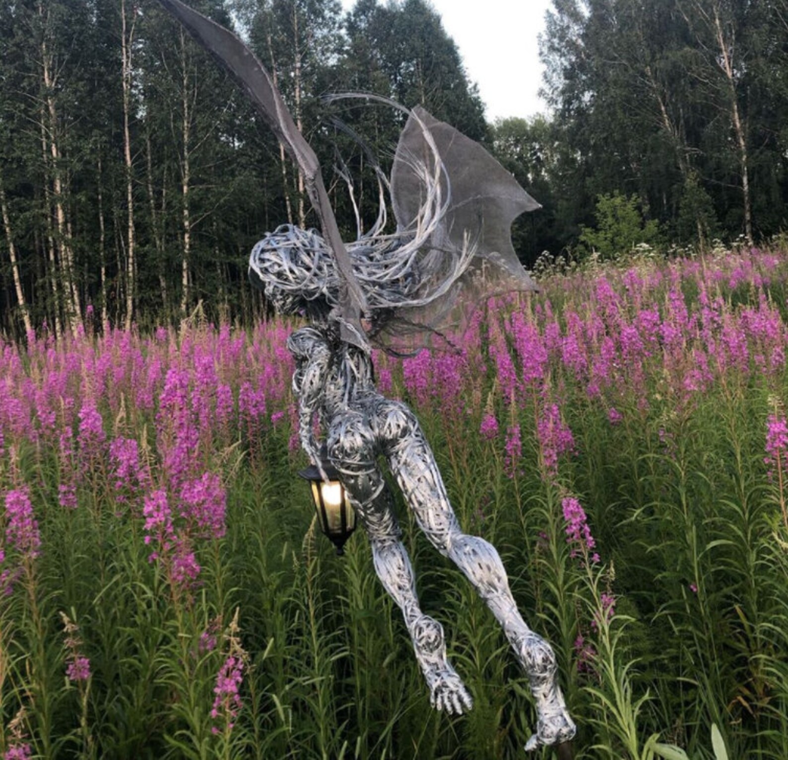 Resin Engel Figur Fee Garten Outdoor Elfe Engel Mädchen