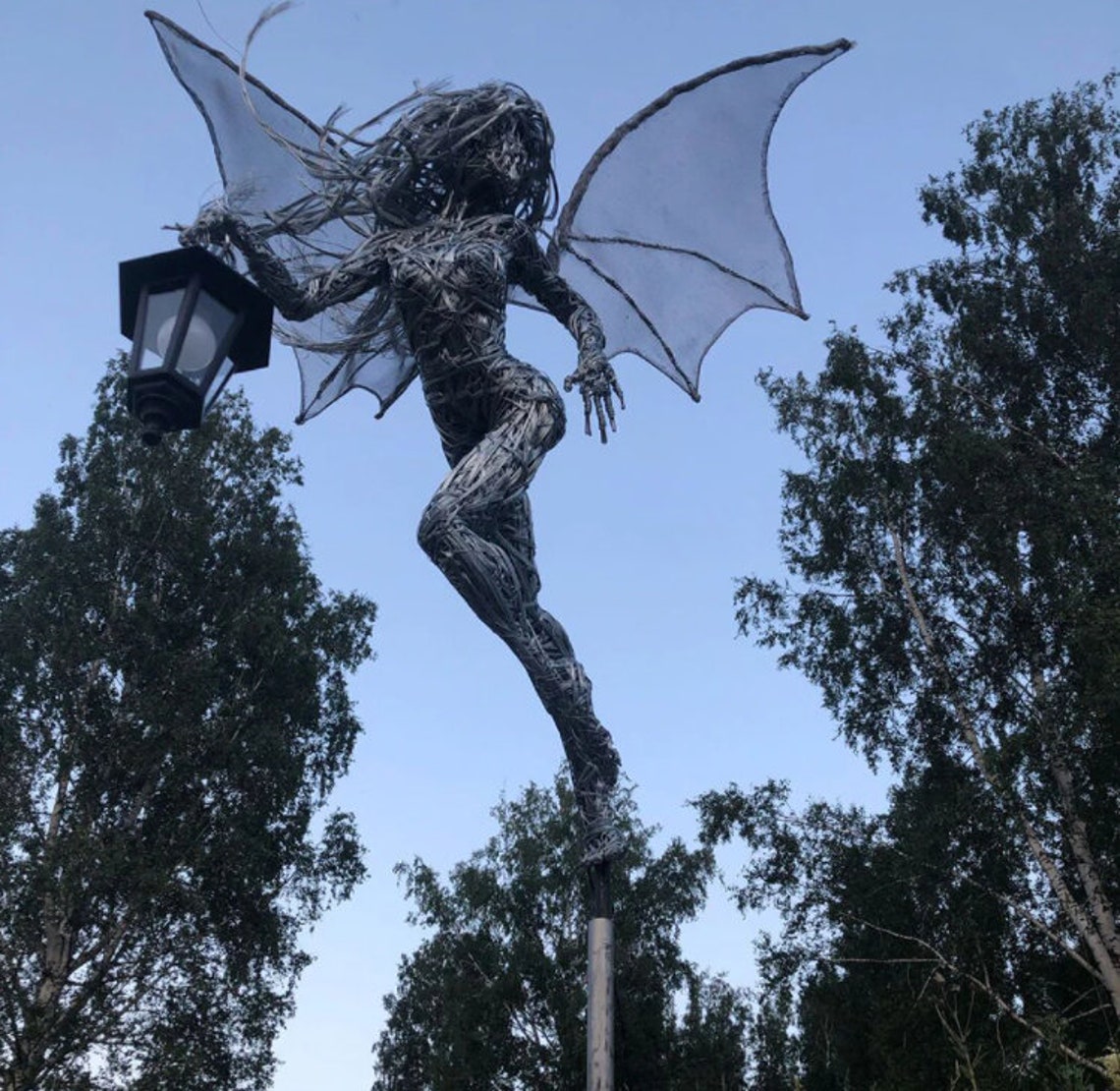 Resin Engel Figur Fee Garten Outdoor Elfe Engel Mädchen