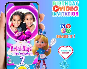 Alice's W Bakery video invitation