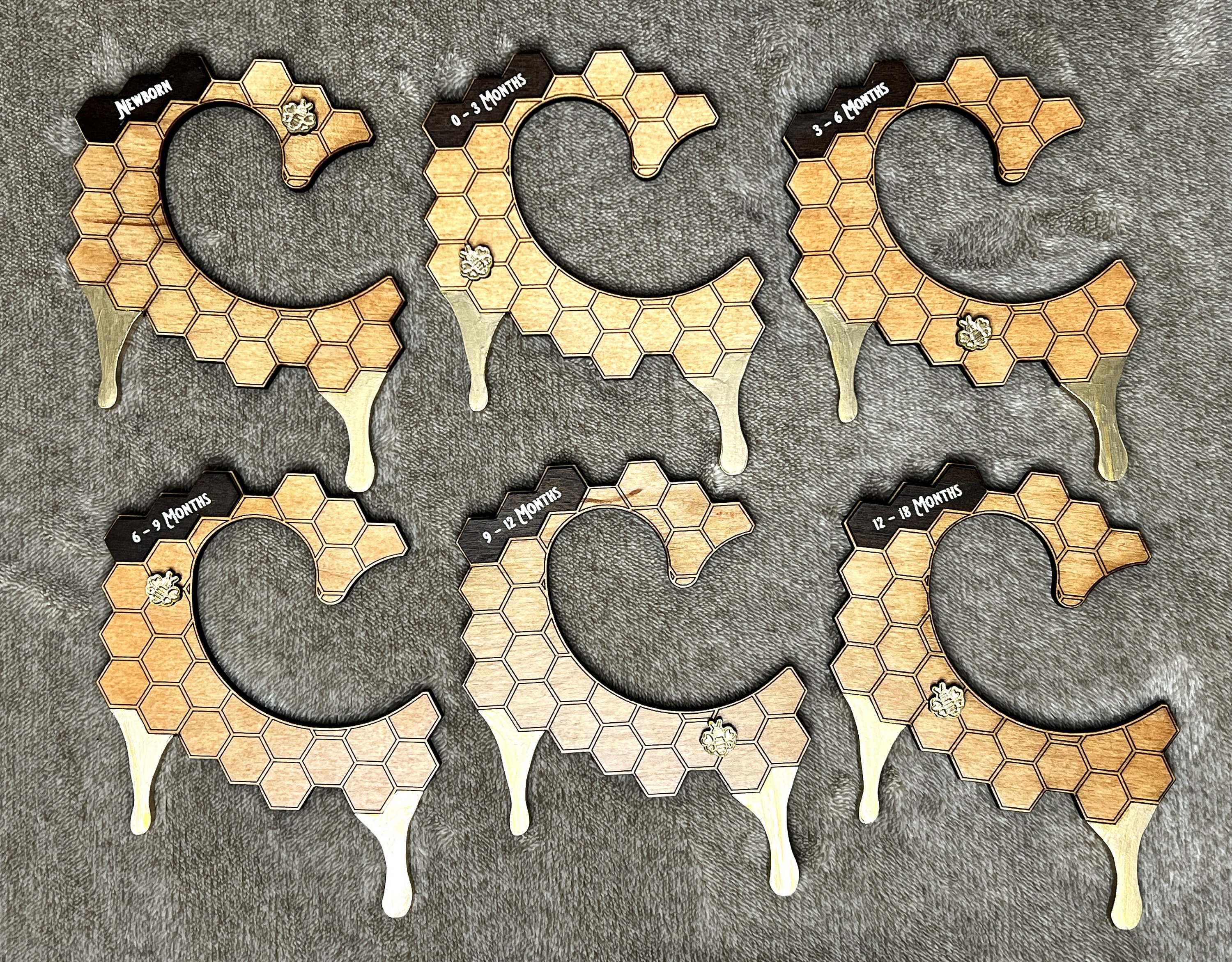 Comb Divider Rack Baby Honey Comb & Bee Closet Rack Dividers – Right Side View - Etsy