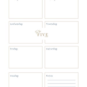 Simple Daily Planner, Digital Download