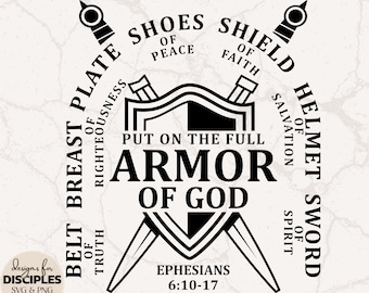 Armor Of God SVG | Ephesians 6 SVG | The Way The Truth The Life SVG | Christian Men svg | Fishers of Men svg | Christian Sublimation