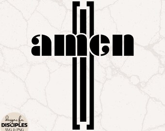Amen SVG | Christian SVG | Bible Verse SVG | Bible Verse | Christian Shirt | Jesus svg | Christian Saying | Christian Sublimation | Cross