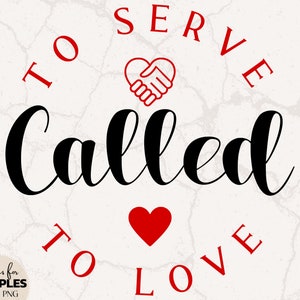 Geroepen om te dienen om van SVG te houden | Efeziërs SVG | Bijbelvers SVG | Missie reis svg | Schattig christelijk shirt | Christelijke sublimatie | Jezus-svg