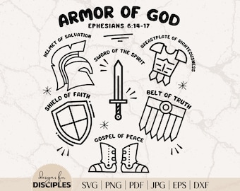 Armor Of God SVG | Bible Verse SVG | Children's Bible Verse SVG | Christian Kids Shirt | Christian Sublimation | Christian svg | Jesus svg