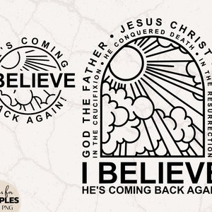 Ik geloof bundel SVG & PNG | Christelijk overhemd SVG | Christelijke sublimatie | Man van God | Geworteld in Christus | Christelijke missie svg Evangelie svg