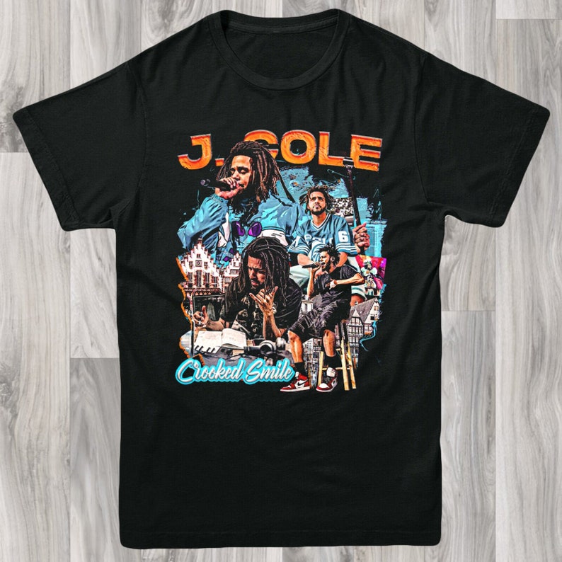 J.Cole Band Tee T Shirt SXL Retro Vintage Design Hip Hop Etsy