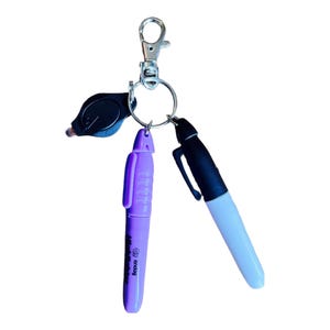 Badge Reel Accessories, Mini Flashlight, Keychain, Nurse Lanyard, Mini Highlighter, Permanent Marker, Nurse Gift, RN, Doctor, PA
