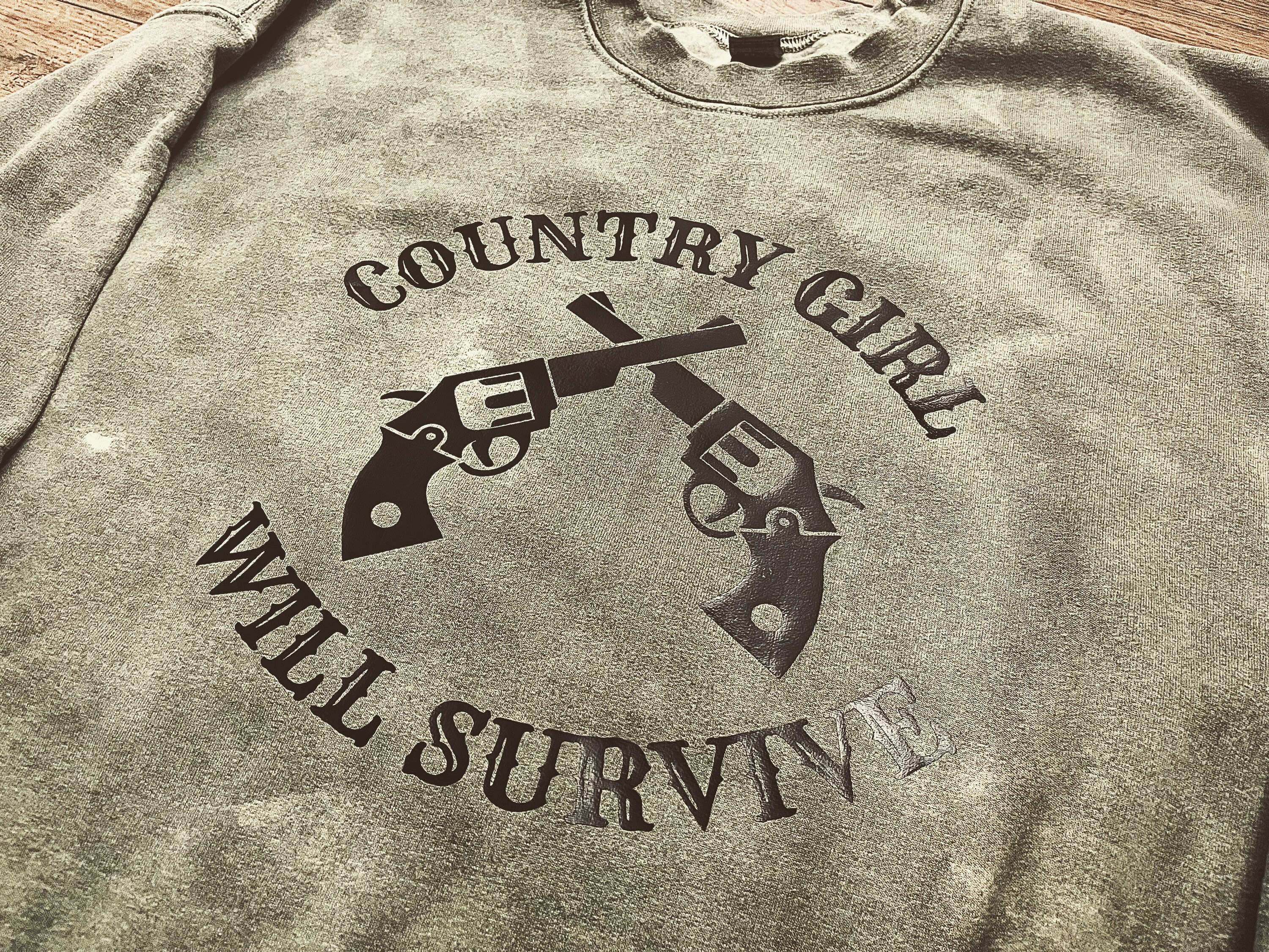 country girl with gun Country Girl Will Survive digital Image - Etsy