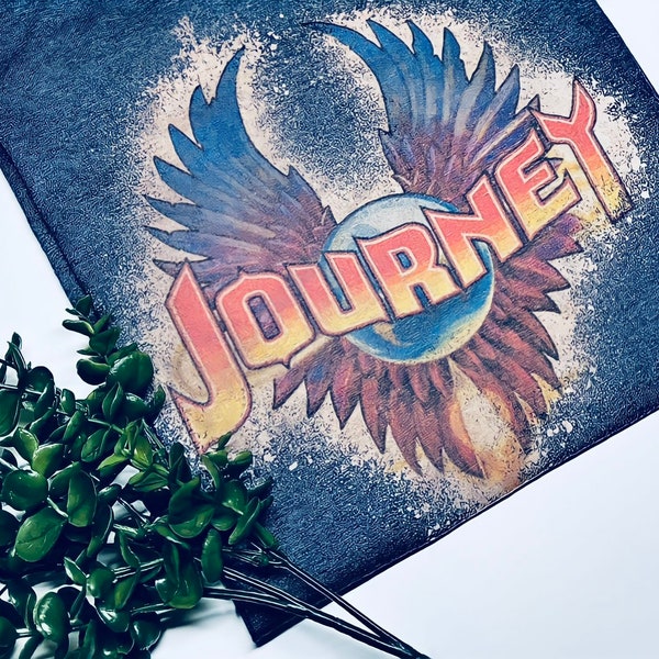 Vintage looking/Bleached Rock Band T-shirt - Journey