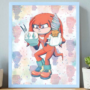 Knuckles with Ice Cream, 8 x 10, Unframed