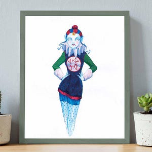 Pilaf Core, 8 x 10 Dragonball Inspired Print, Unframed ~ | Home Decor | Gift for Dragonball Fans | Wall Art |