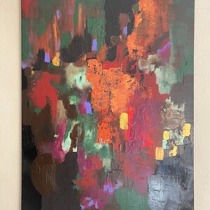 Colorful Abstract painting for living room/ Bedroom| Unique abstract art on canvas|  Textured artwork| painting for aesthetic room decor