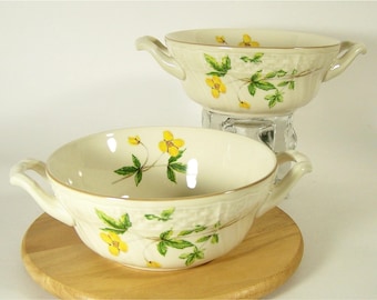 Eleganti ciotole da zuppa vintage Mikasa in avorio, set da 2 - Fine Ivory Royalty, condizioni eccellenti, senza difetti