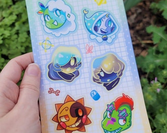 Lunar and Earth Sticker Sheet